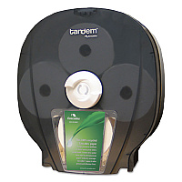 Tandem High Capacity Bath Tissue Dispenser, 6.3 x 13.2 x 15.2, Smoked Gray (C274)