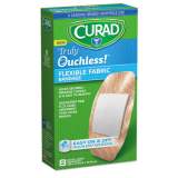 Curad Ouchless Flex Fabric Bandages, 1.65 x 4, 8/Box (CUR5003V1)