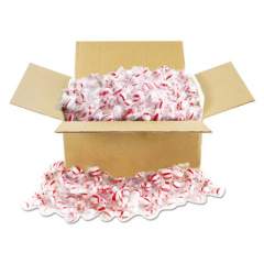 Office Snax Candy Tubs, Peppermint Puffs, Individually Wrapped, 10 lb Value Size Box (00601)