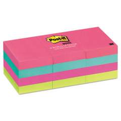 Post-it Notes Original Pads in Cape Town Colors, 1 3/8 x 1 7/8, 100-Sheet, 12/Pack (653AN)
