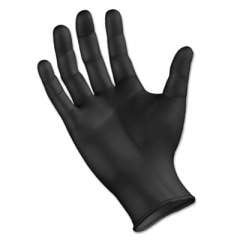 Boardwalk Disposable General Purpose Powder-Free Nitrile Gloves, M, Black, 4.4mil, 1000/Ct (396MCTA)