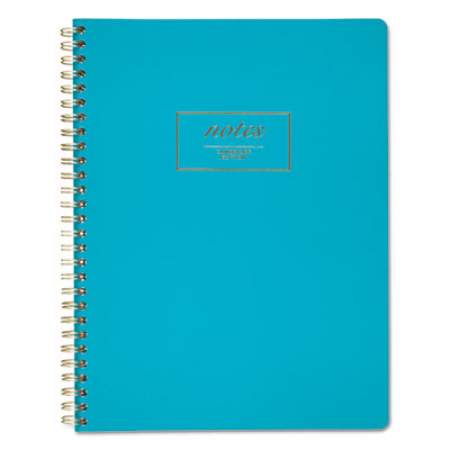 Cambridge Jewel Tone Notebook, Gold Twin-Wire, 1 Subject, Wide/Legal Rule, Teal Cover, 9.5 x 7.25, 80 Sheets (49587)