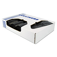 X-Liner Reprocessed Liners, 60 gal, 1.7 mil, 38" x 58", Black, 100/Carton (X7658WKR01)