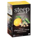 Bigelow steep Tea, Chamomile Citrus Herbal, 1 oz Tea Bag, 20/Box (17707)
