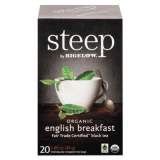 Bigelow steep Tea, English Breakfast, 1.6 oz Tea Bag, 20/Box (17701)