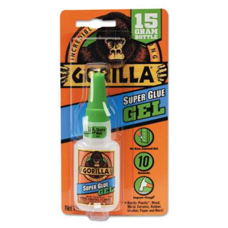 Gorilla Glue Super Glue Gel, 0.53 oz, Dries Clear (7600101)
