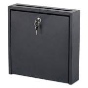 Safco Wall-Mountable Interoffice Mailbox, 12w x 3d x 12h, Black (4258BL)