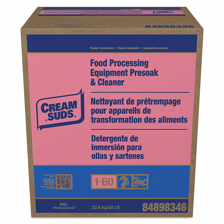 Manual Pot and Pan Presoak and Detergent with Phosphate, Baby Powder Scent, Powder, 50 lb Box (43612)
