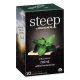 Bigelow steep Tea, Mint, 1.41 oz Tea Bag, 20/Box (17709)