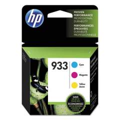 HP 933, (N9H56FN) 3-Pack Cyan/Magenta/Yellow Original Ink Cartridges