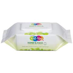 Wet-Nap Hands and Face Cleansing Wipes, 7 x 6, White, Fragrance-Free, 110/Pack (M970SHPK)