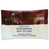 Day to Day Coffee 100% Pure Coffee, Colombian, 2 oz Pack, 42/Carton (21001)