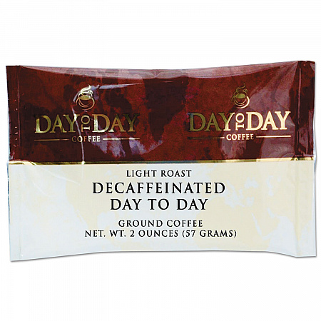 100% Pure Coffee, Decaffeinated, 2 oz Pack, 42/Carton (24001)