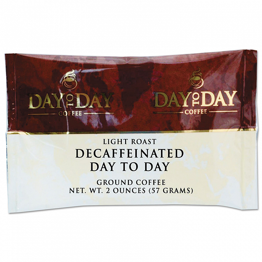 100% Pure Coffee, Decaffeinated, 2 oz Pack, 42/Carton (24001)