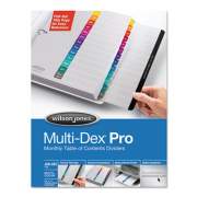 Wilson Jones Multi-Dex Pro Quick Reference Index System, 12-Tab, Jan. to Dec., 11 x 8.5, White, 1 Set (54732)