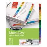 Wilson Jones Multi-Dex Table of Contents Dividers, 15-Tab, 1 to 15, 11 x 8.5, White, 1 Set (91503)