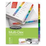 Wilson Jones Multi-Dex Table of Contents Dividers, 10-Tab, 1 to 10, 11 x 8.5, White, 1 Set (91003)