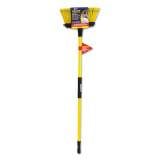 Quickie Job Site Super-Duty Multisurface Upright Broom, 16 x 54, Fiberglass Handle, Yellow/Black (759)
