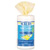 SCRUBS Hand Sanitizer Wipes, 6 x 8, 120 Wipes/Canister, 6 Canisters/Case (92991CT)
