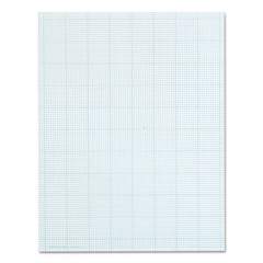 TOPS Cross Section Pads, Cross-Section Quadrille Rule (10 sq/in, 1 sq/in), 50 White 8.5 x 11 Sheets (35101)