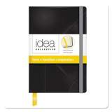 TOPS Idea Collective Journal, Hardcover with Elastic Closure, 1 Subject, Wide/Legal Rule, Black Cover, 5.5 x 3.5, 96 Sheets (56874)