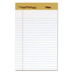 TOPS "The Legal Pad" Plus Ruled Perforated Pads with 40 pt. Back, Narrow Rule, 50 White 5 x 8 Sheets, Dozen (71500)