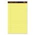 TOPS Docket Gold Ruled Perforated Pads, Wide/Legal Rule, 50 Canary-Yellow 8.5 x 14 Sheets, 12/Pack (63980)