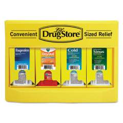 Lil' Drugstore Cold and Flu Single Dose Dispenser, 170-Pieces, Plastic Case, Yellow/Black (71992)