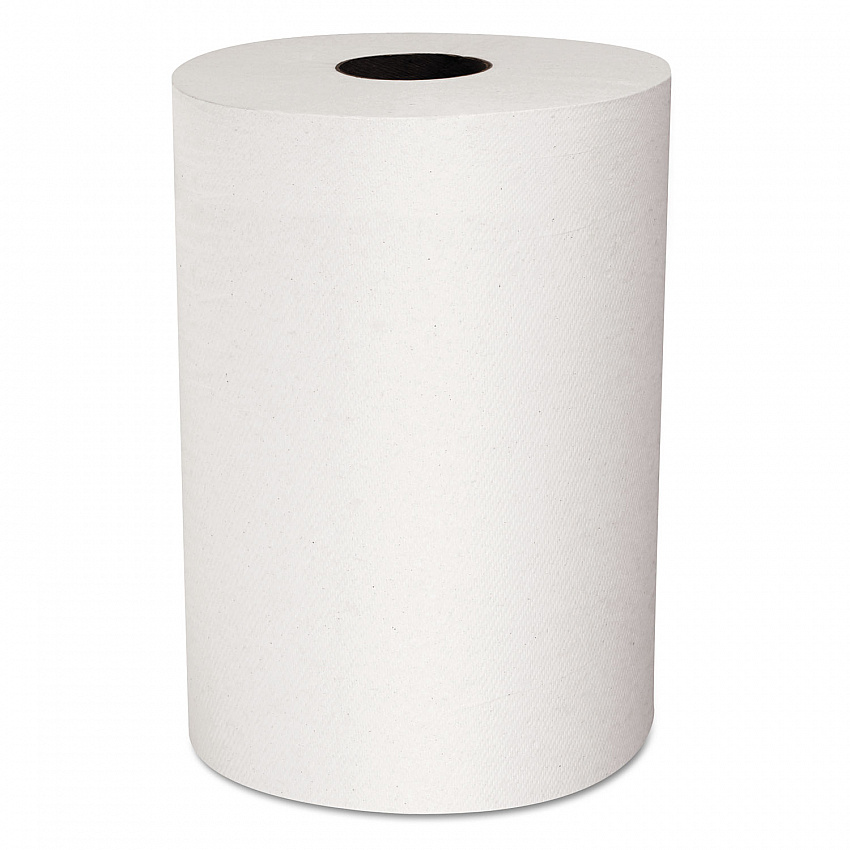 Slimroll Towels, Absorbency Pockets, 8" x 580 ft, White, 6 Rolls/Carton (12388)