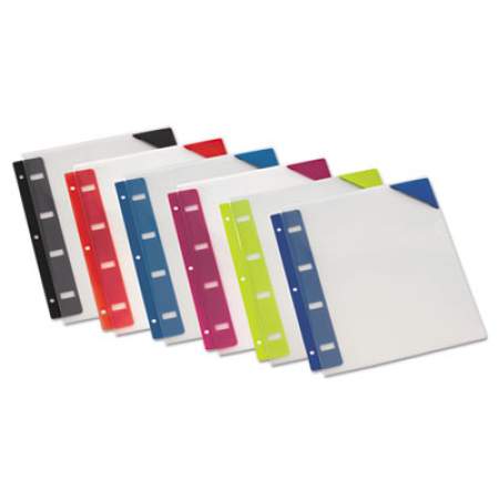 Oxford Retractable Binder Pocket, 1/4 x 9, Assorted Colors, 6/Pack (14360)