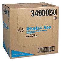 General Clean X60 Cloths, Flat Sheet, 12.5 x 16.8, White, 150/Box, 6 Boxes/Carton (34900)