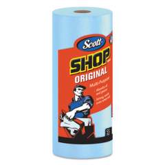 Scott Shop Towels, Standard Roll, 10.4 x 11, Blue, 55/Roll, 30 Rolls/Carton (75130)