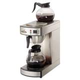Coffee Pro Two-Burner Institutional Coffeemaker,10/12 Cup, Stainless Steel,8.75x14.75x15.25 (CPRLG2)