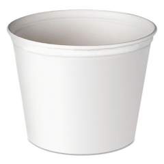 Dart Double Wrapped Paper Bucket, Unwaxed, 83oz, White, 100/Carton (5T1UU)