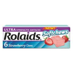 Rolaids Ultra Strength Antacid Softchews, Strawberry, 6/Pack, 12 Packs/Box (R10309)
