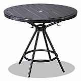 CoGo Tables, Steel, Round, 36" Diameter x 29.5h, Black (4362BL)