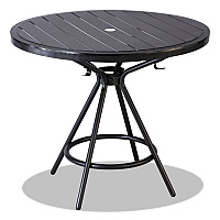 CoGo Tables, Steel, Round, 36" Diameter x 29.5h, Black (4362BL)