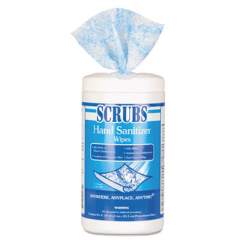 SCRUBS Hand Sanitizer Wipes, 6 X 8, 85/can, 6 Cans/carton (90985CT)