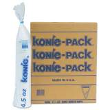 Konie Rolled Rim Paper Cone Cups, 4.5 oz, White, 200/Bag, 5 Bags/Pack (45KPPK)