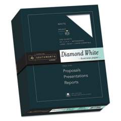Southworth 25% Cotton Diamond White Business Paper, 95 Bright, 24 lb, 8.5 x 11, 500/Ream (3122410)