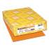 Neenah Paper Exact Brights Paper, 20lb, 8.5 x 11, Bright Orange, 500/Ream (26721)