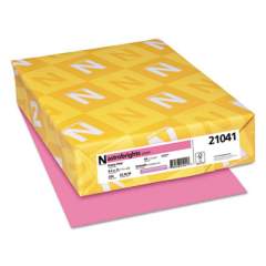 Astrobrights Color Cardstock, 65 lb, 8.5 x 11, Pulsar Pink, 250/Pack (21041)