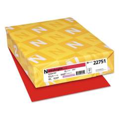 Astrobrights Color Cardstock, 65 lb, 8.5 x 11, Re-Entry Red, 250/Pack (22751)