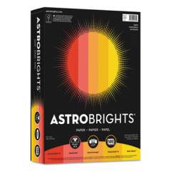 Astrobrights Color Paper - "Warm" Assortment, 24lb, 8.5 x 11, Assorted Warm Colors, 500/Ream (20272)