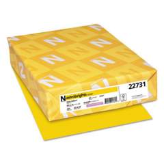 Astrobrights Color Cardstock, 65 lb, 8.5 x 11, Solar Yellow, 250/Pack (22731)