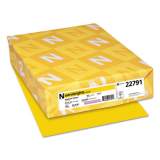 Astrobrights Color Cardstock, 65 lb, 8.5 x 11, Sunburst Yellow, 250/Pack (22791)