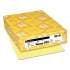 Neenah Paper Exact Index Card Stock, 90 lb, 8.5 x 11, Canary, 250/Pack (49141)