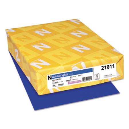Astrobrights Color Cardstock, 65 lb, 8.5 x 11, Blast-Off Blue, 250/Pack (21911)