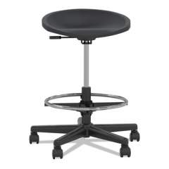 Safco Tech Stool, Backless, Supports Up to 250 lb, 21.75" to 31.25" Seat Height, Black (6005AGB)