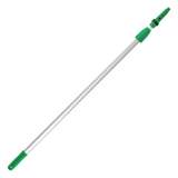 Unger Opti-Loc Extension Pole, 4 ft, Two Sections, Green/Silver (EZ120)